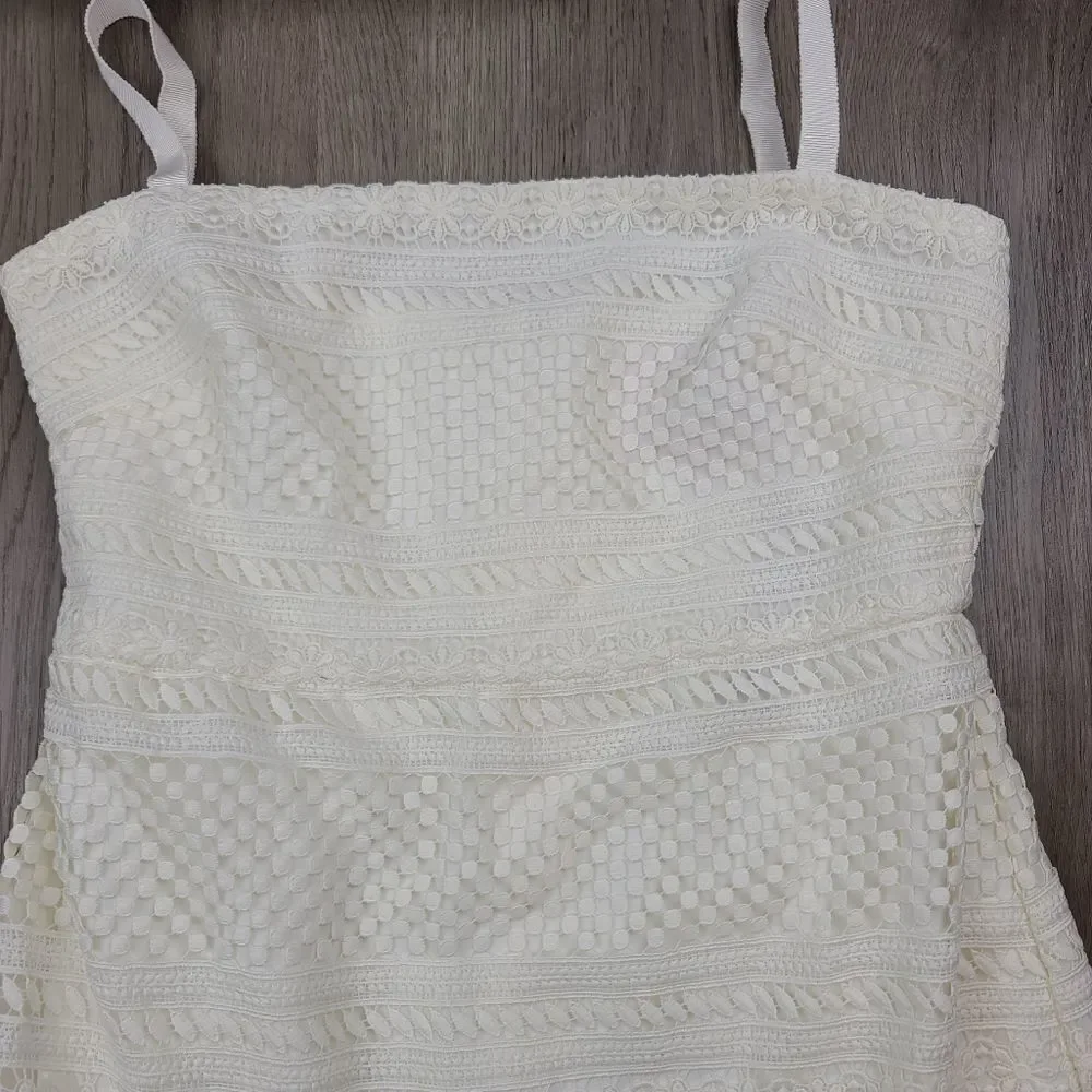 J. Crew Geometric Lace Midi Dress size 6